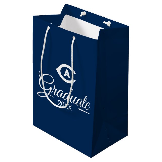 UC Davis C | Graduation Medium Gift Bag (Front Angled)