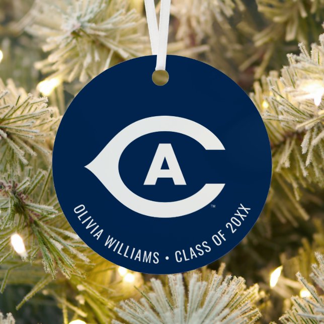 UC Davis C | Graduation Metal Ornament (Insitu)