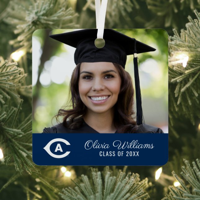 UC Davis C | Graduation Metal Ornament (Insitu)