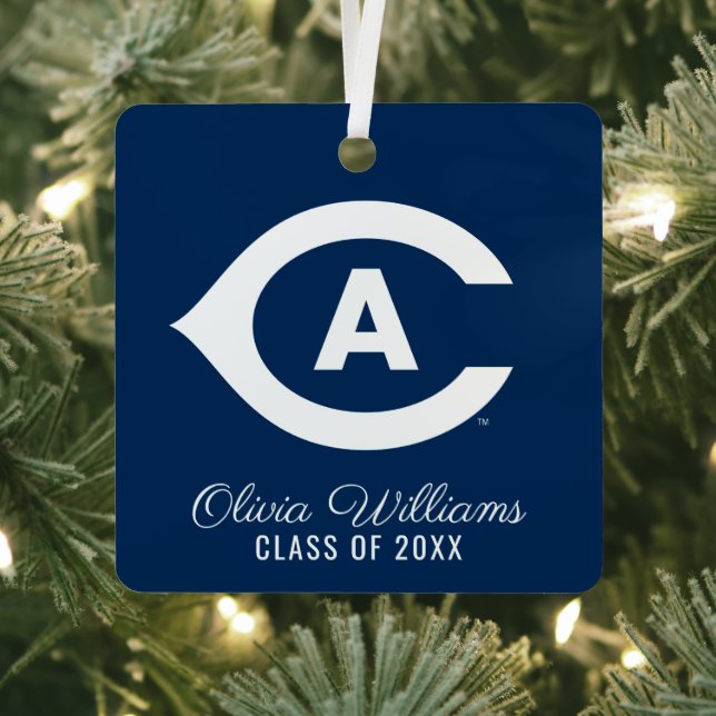 UC Davis C | Graduation Metal Ornament (Insitu)