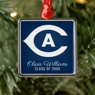 UC Davis C Graduation Metal Ornament