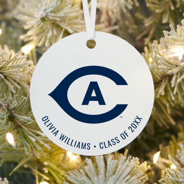 UC Davis C | Graduation Metal Ornament (Insitu)