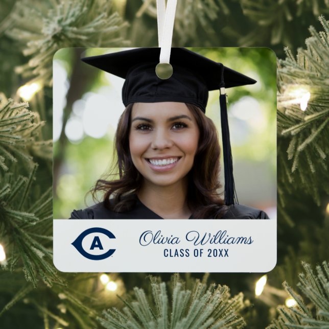 UC Davis C | Graduation Metal Ornament (Insitu)