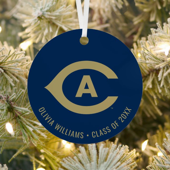 UC Davis C | Graduation Metal Ornament (Insitu)
