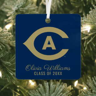 UC Davis C   Graduation Metal Ornament