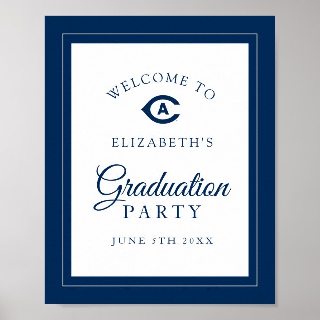 UC Davis C | Graduation Party Welcome Poster (Front)
