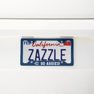 UC Davis C License Plate Frame