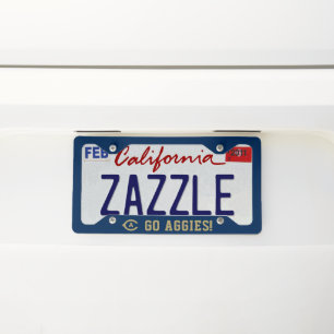 UC Davis C License Plate Frame