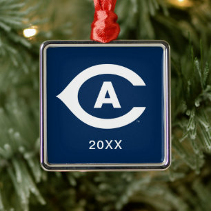 UC Davis C Metal Ornament