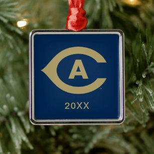 UC Davis C Metal Ornament