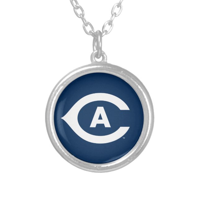 UC Davis C Silver Plated Necklace (Front)