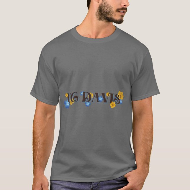 uc davis florals Oversized T-Shirt (Front)
