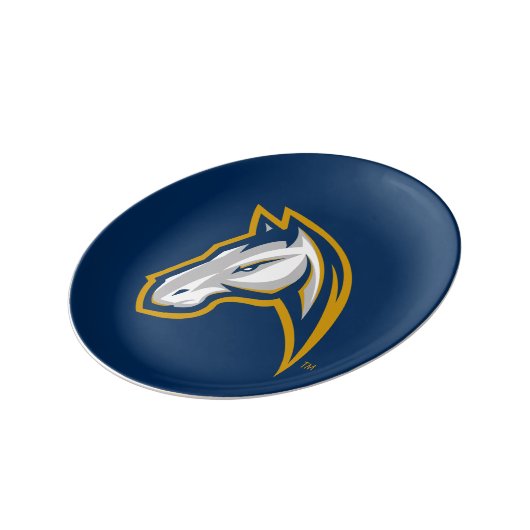 UC Davis Horse Head Dinner Plate (Side)