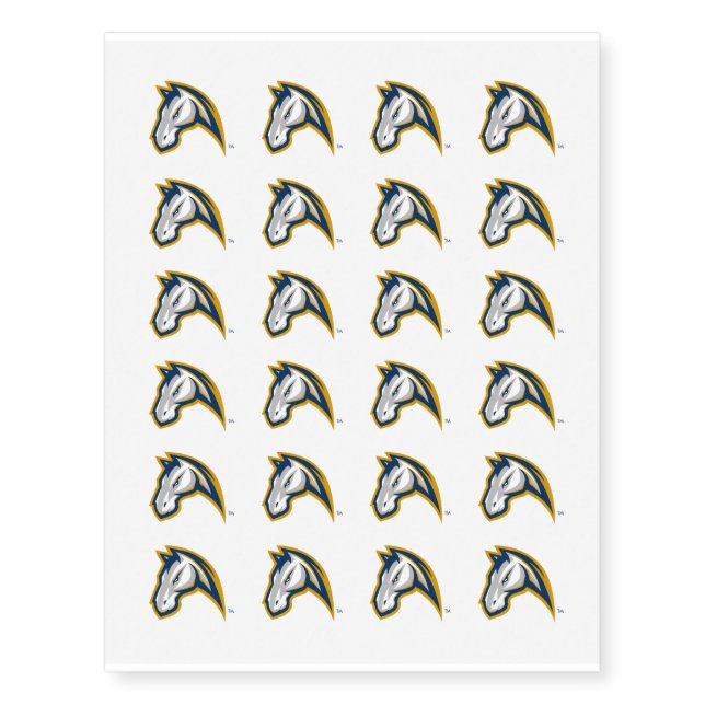 UC Davis Horse Head Temporary Tattoos (Front)
