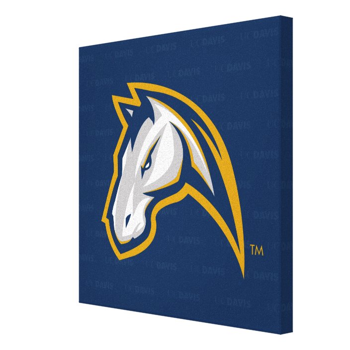 Uc davis logo watermark canvas print zazzle