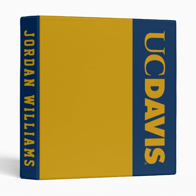UC Davis Wordmark 3 Ring Binder (Front/Spine)