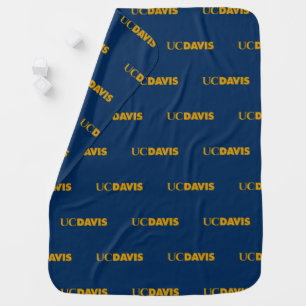 UC Davis Wordmark Baby Blanket