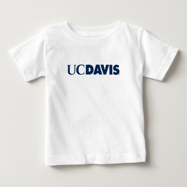 UC Davis Wordmark Baby T-Shirt (Front)
