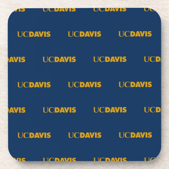 UC Davis Wordmark Beverage Coaster (Front)