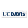 UC Davis Wordmark Bumper Sticker