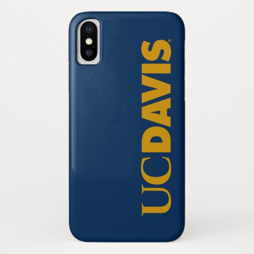 UC Davis Wordmark iPhone X Case