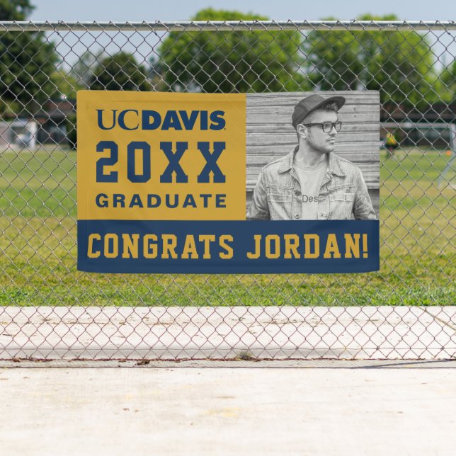 UC Davis Wordmark | Congrats Grad Banner (Insitu)