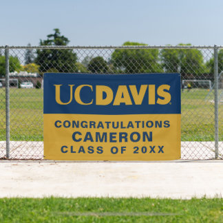 UC Davis Wordmark | Congratulations Graduate Banner