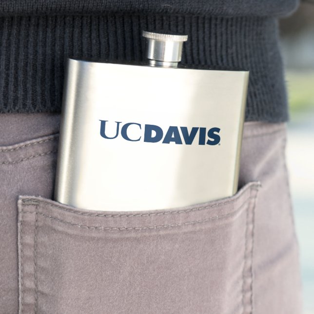 UC Davis Wordmark Flask (In Situ)