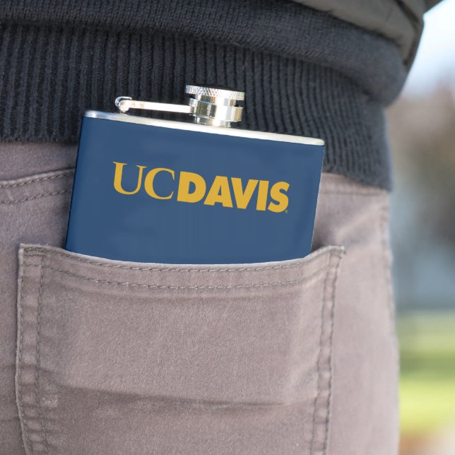 UC Davis Wordmark Flask (In Situ)