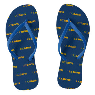 UC Davis Wordmark Flip Flops