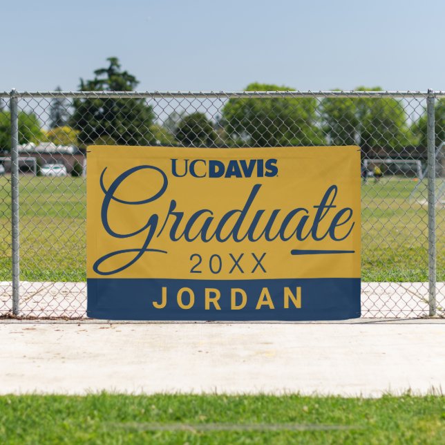 UC Davis Wordmark | Graduate Class of Banner (Insitu)