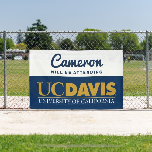 UC Davis Wordmark  Graduate Will Be Attending Banner
