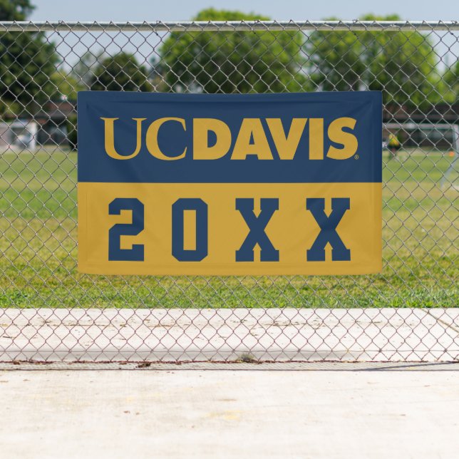 UC Davis Wordmark | Graduation Banner (Insitu)
