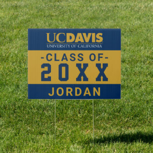 UC Davis Wordmark   Graduation Sign