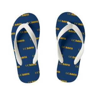 UC Davis Wordmark Kid's Flip Flops