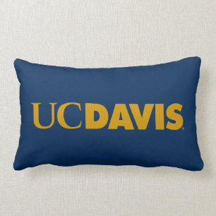 UC Davis Wordmark Lumbar Pillow