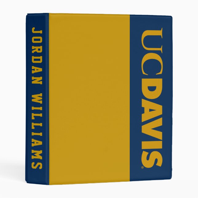 UC Davis Wordmark Mini Binder (Front/Spine)