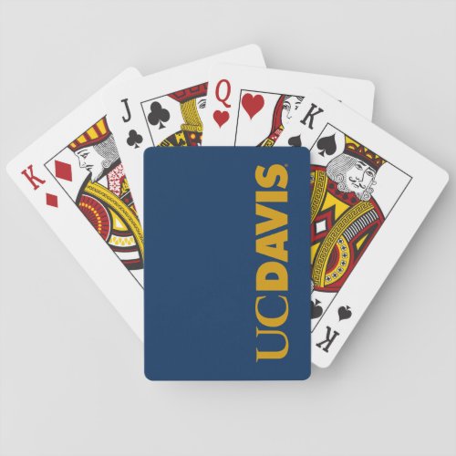 UC Davis Wordmark Playing Cards