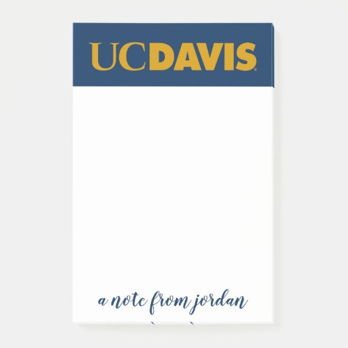 UC Davis Wordmark Post_it Notes