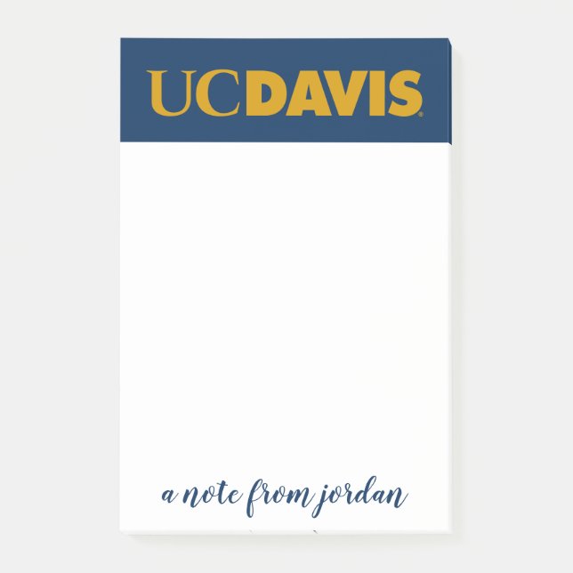 UC Davis Wordmark Post-it Notes (Front)