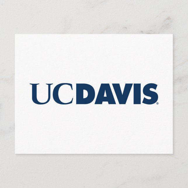 UC Davis Wordmark Postcard (Front)