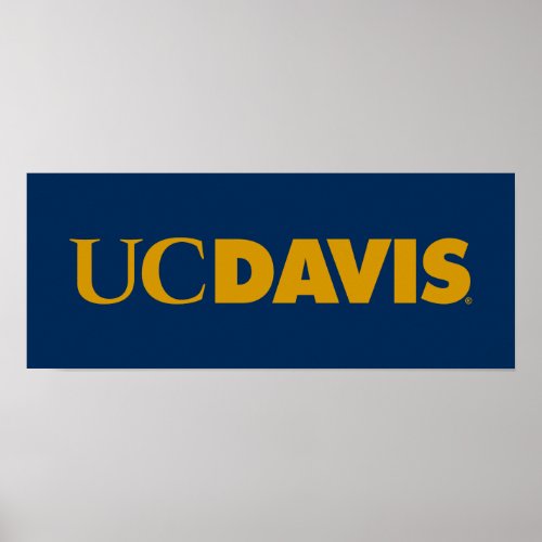 UC Davis Wordmark Poster