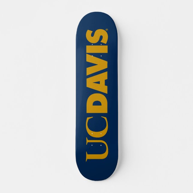 UC Davis Wordmark Skateboard (Front)