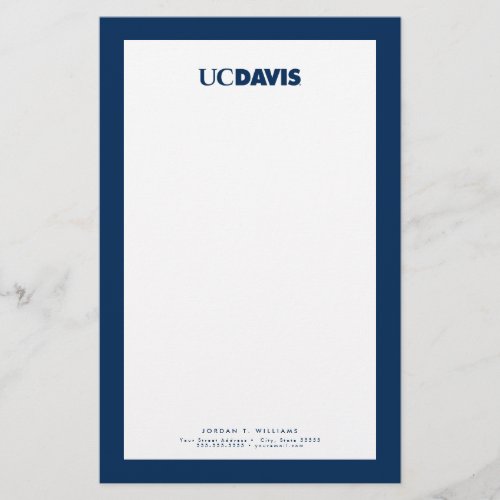 UC Davis Wordmark Stationery