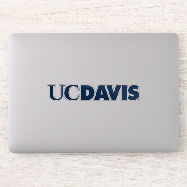 UC Davis Wordmark Sticker (Computer)