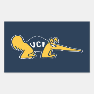 UC Irvine   UCI Anteaters Rectangular Sticker