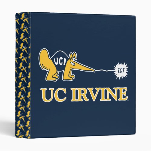 UC Irvine  UCI Anteaters Zot 3 Ring Binder