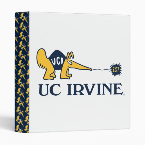 UC Irvine  UCI Anteaters Zot 3 Ring Binder
