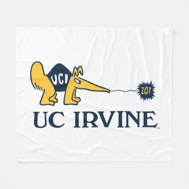 UC Irvine | UCI Anteaters Zot! Fleece Blanket (Front (Horizontal))