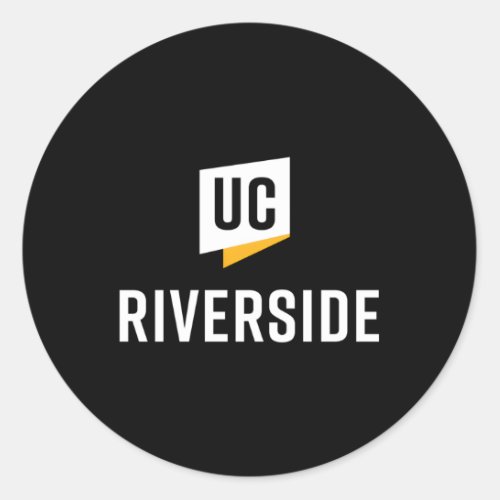 Uc Riverside Highlanders Stacked Classic Round Sticker